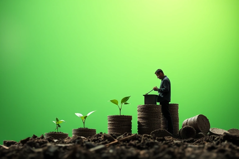 Conceitos visuais relacionados a Tendências de investimento sustentável: como as empresas estão se adaptando em 2025